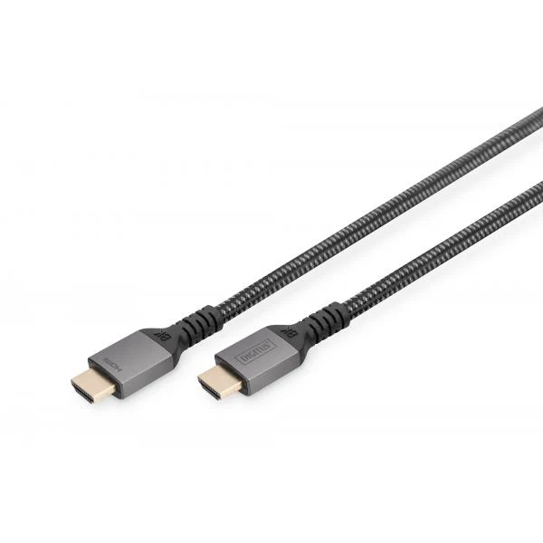 Digitus HDMI Ultra Premium High Speed Connection Cable - A M/M - 2.0m - Alu Housing - UHD - 8K - 60Hz - Black [DB-330200-020-S]