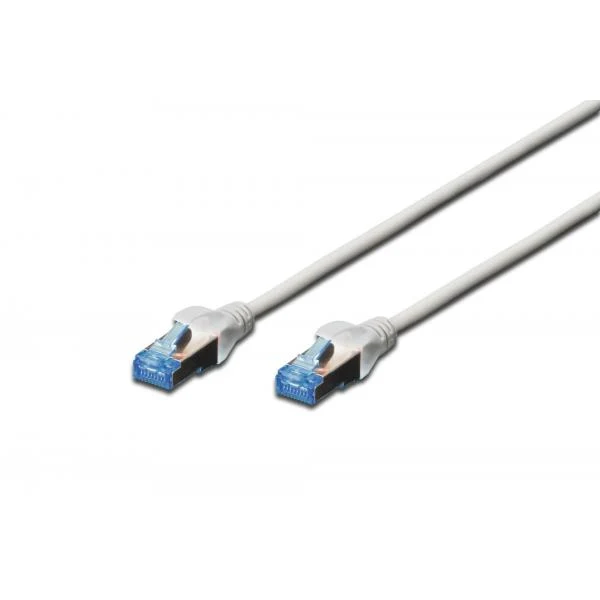 DIGITUS CAVO DI RETE F/UTP, CAT 5E, SCHERMATO, 1MT, GRIGIO [DK1522010]