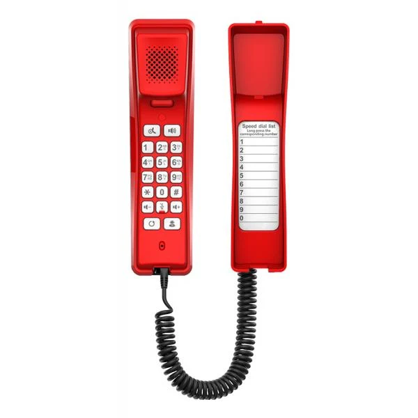 Fanvil H2U - Hotel Entry Level SIP Phone - Red [FAN-H2U-RED]