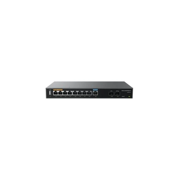 Grandstream GWN7003 - Wired Router, 2x SFP, 9x GbE WAN/LAN, 1x PoE-In, 2x PoE-Out, 2.2Gbps NAT routing, 60K NAT sessions, VPN (530Mbps), DPI, SDN, cloud provisioning, integrated GWN local master, USB [GWN7003]