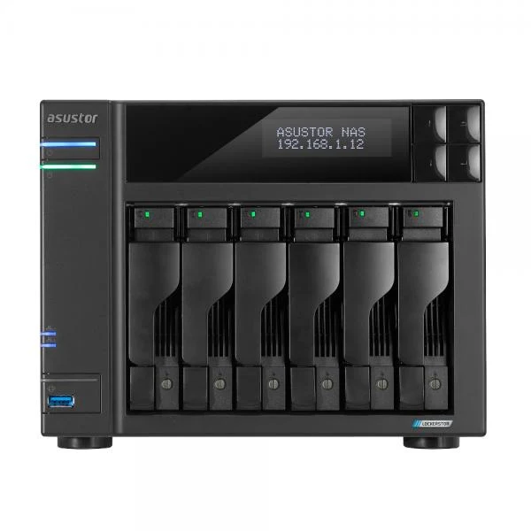 Asustor LOCKERSTOR 6 Gen2 NAS Desktop Intel Celeron N5105 8 GB DDR4 HDD ADM Nero [AS6706TV2]