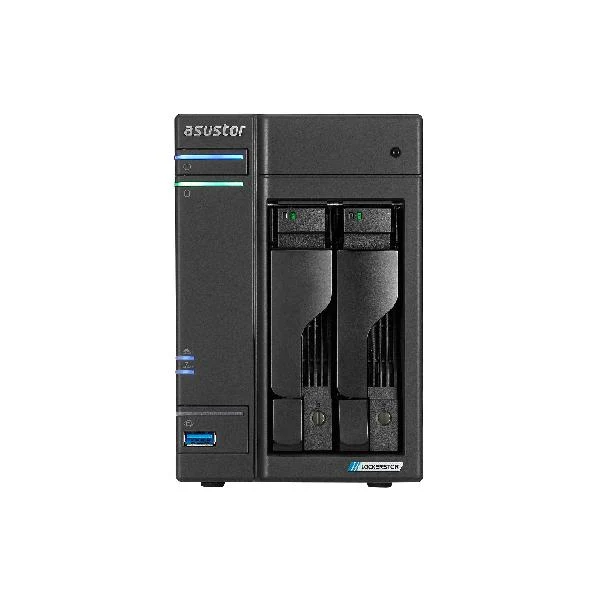 Asustor LOCKERSTOR 2 Gen2 + (AS6702T v2) NAS Desktop Intel Celeron N5105 4 GB DDR4 0 TB ADM Nero [AS6702TV2]