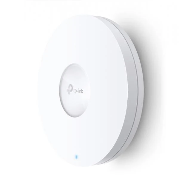TP-Link - EAP620 HD - AX1800 Ceiling Mount Dual-Band Wi-Fi 6 Access Point, 1 Gigabit RJ45 Port, 574Mbps at 2.4 GHz + 1201 Mbps at 5 GHz, High Density connectivity - 1000+ Clients, 802.3at POE and 12V [EAP620HD]