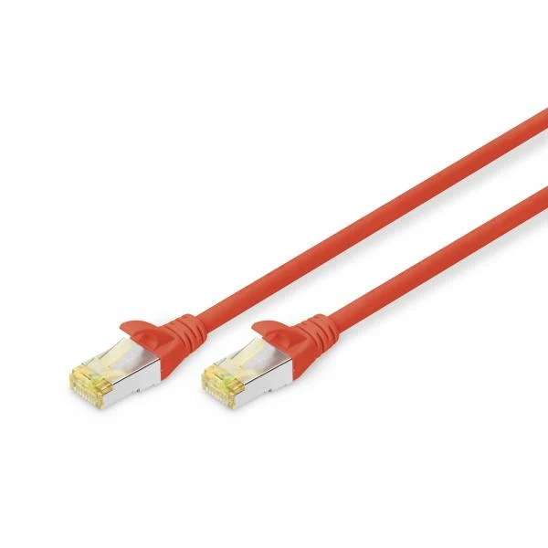 Digitus CAT 6A S -FTP patch cord - Cu - LSZH AWG 26/7 - length 0.5 m - Red [DK-1644-A-005/R]