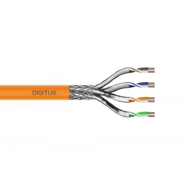 Digitus CAT 7 S-FTP Data Cable - Installation Cable - 250 m - Simplex - Dca-s2 d1 a1 - Orange [DK-1743-VH-250]