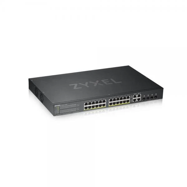 Zyxel 24-Port Gigabit Smart Managed PoE+ Switch - 375W - NebulaFlex Cloud [GS192024HPV2-EU0101F]