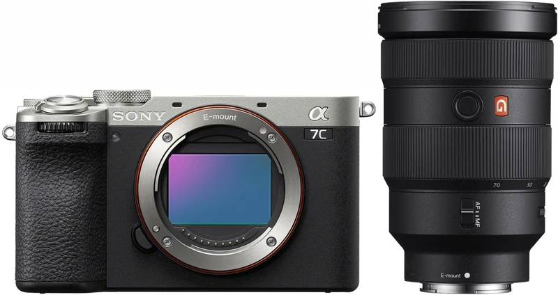 Sony Alpha ILCE-7C II Housing silver + Sony FE 24-70mm 2.8 GM