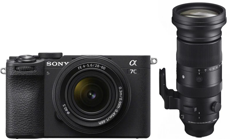 Sony Alpha ILCE-7C II black + FE 28-60mm + Sigma 60-600mm f/4.5-6.3
