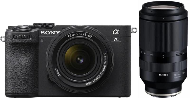 Sony Alpha ILCE-7C II black + 28-60mm + Tamron 70-180mm f/2.8