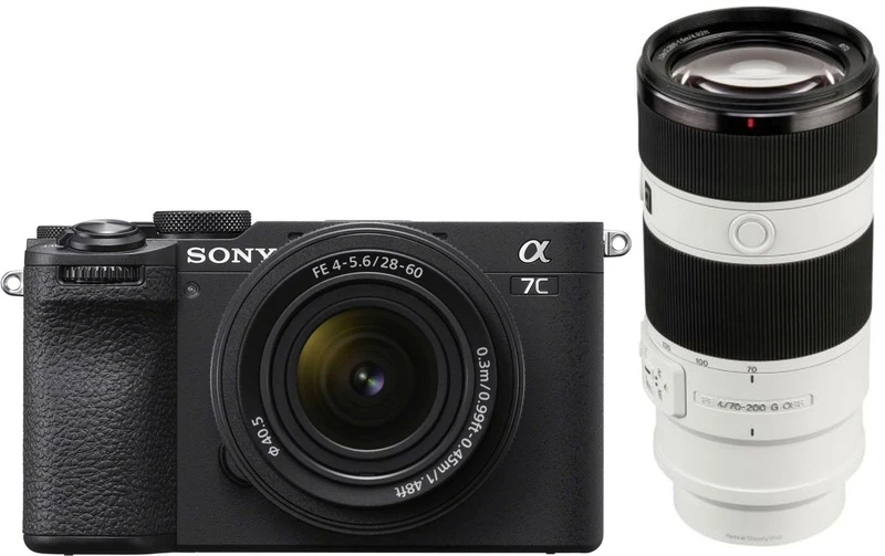 Sony Alpha ILCE-7C II black + 28-60mm + SEL 70-200mm f/4.0