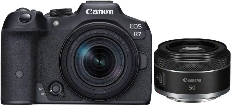 Canon EOS R7 + RF-S 18-150mm f/3.5-6.3 IS STM + RF 50mm f/1.8 STM