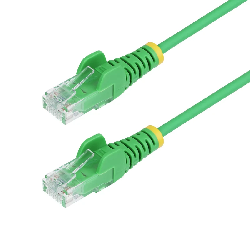 StarTech.com Cavo Ethernet CAT6 Verde da 25cm; Patch UTP PoE 100W con Plug RJ45 Antigroviglio/Rilievi di Trazione, Cavo Lan Slim in Rame Puro 28AWG, Testato Fluke