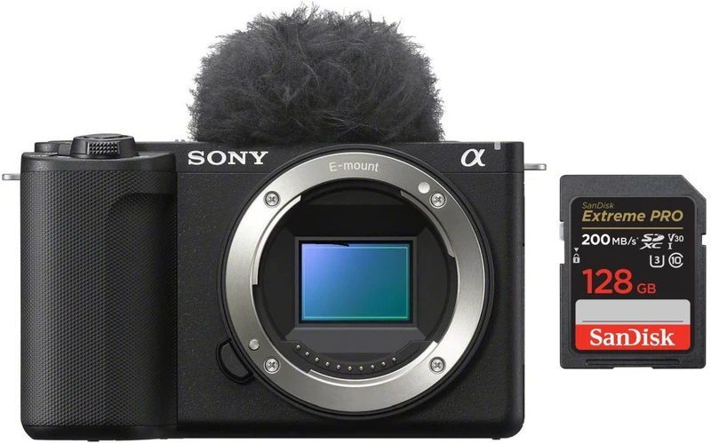 Sony Alpha ZV-E10 II + SanDisk SDXC Extreme Pro 128GB 200MB/s V30 UHS I