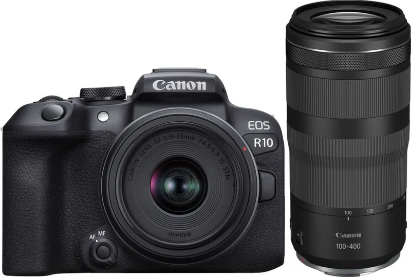 Canon EOS R10 + 18-150mm f/3.5-6.3 + RF 100-400mm f/5.6-8