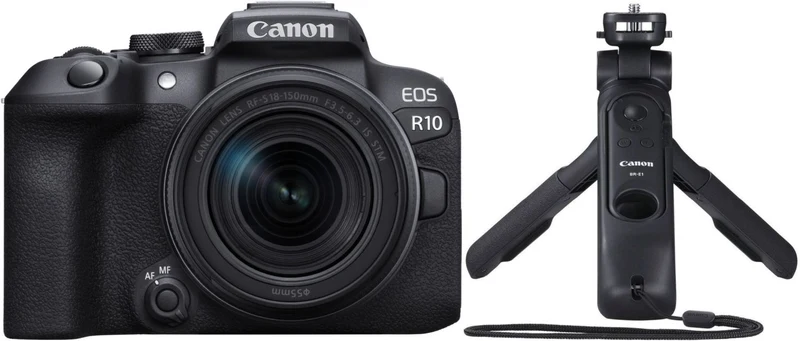 Canon EOS R10 + 18-150mm f/3.5-6.3 + HG-100TBR grip tripod