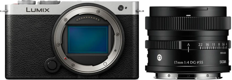 Panasonic Lumix DC-S9 silver/black + Sigma 17mm f/4.0