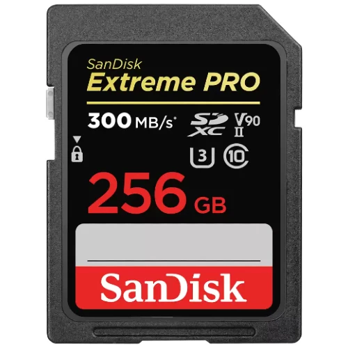 SanDisk Extreme PRO SDXC 256GB UHS-II V90 300MB/s