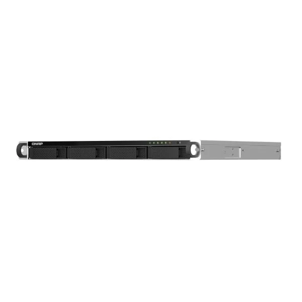 QNAP TS-464U NAS Rack (1U) Intel® Celeron® N5095 8 GB DDR4 0 TB QNAP Turbo System Alluminio, Nero