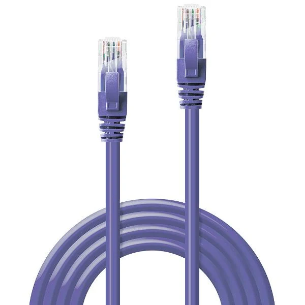 Lindy 48124 cavo di rete Viola 3 m Cat6 U/UTP (UTP)