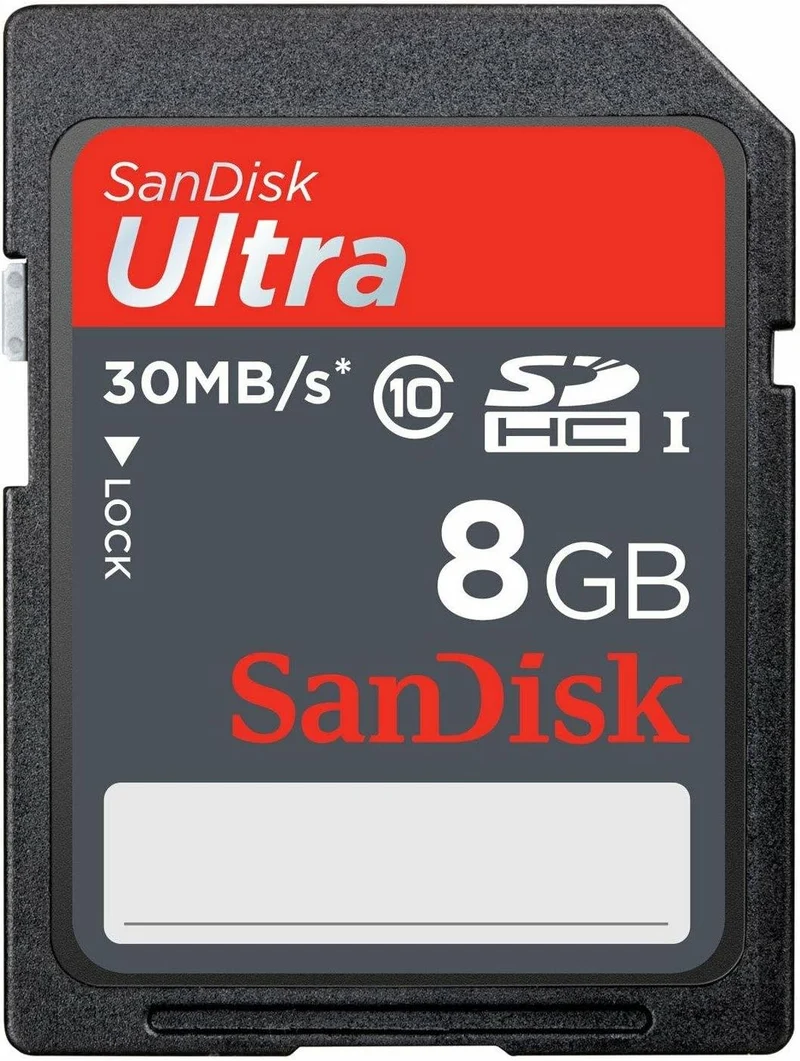 SanDisk Ultra SDHC 8GB 30MB/s Classe 10 – Scheda di Memoria