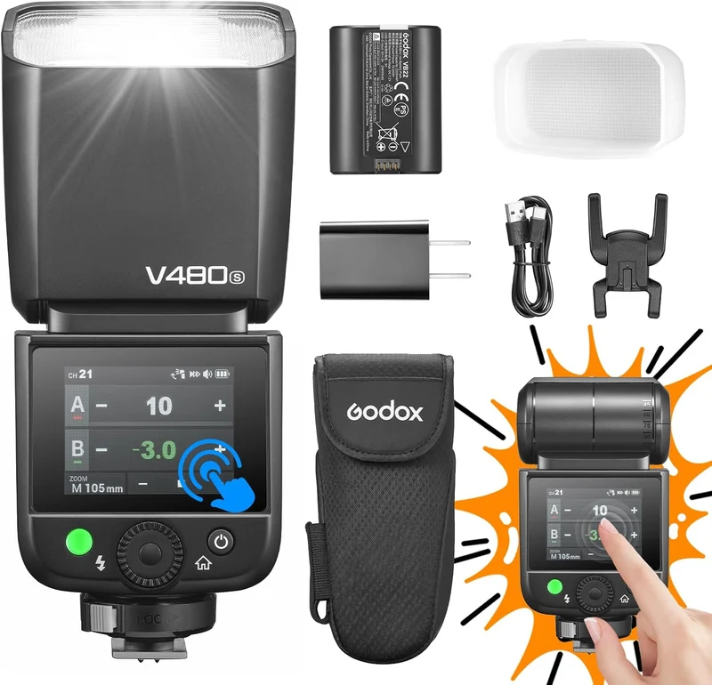 Flash per fotocamera Godox V480S V480 S TTL Li-ion per Sony