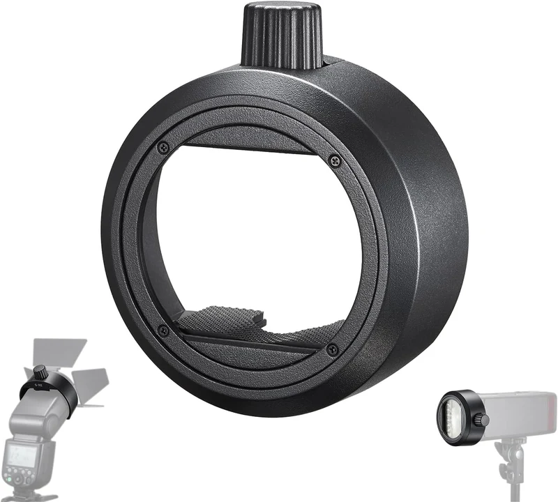 Godox S-R2 Adattatore Flash Bowens – Supporto per Flash a Slitta e Speedlite