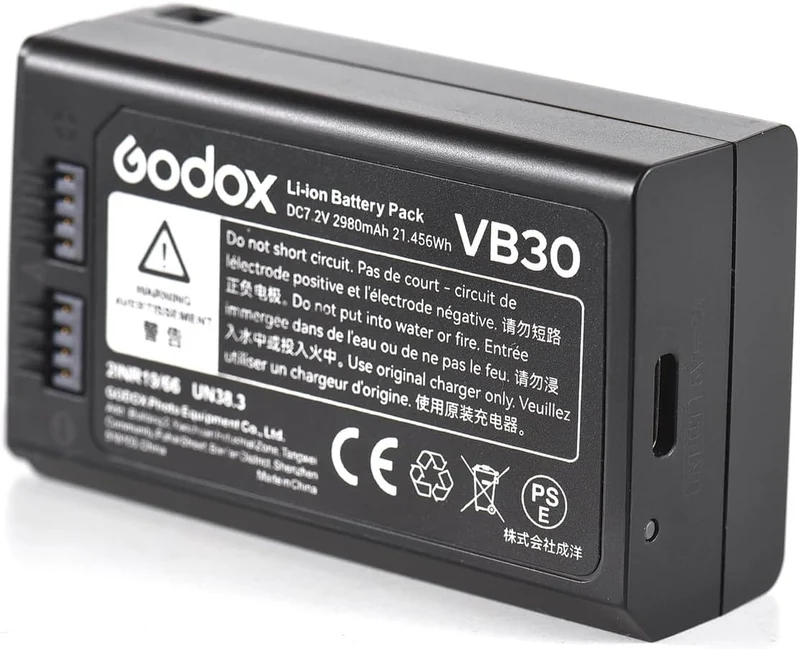 Godox VB30 Batteria Ricaricabile per V1 Pro – Alta Capacità per Flash Godox