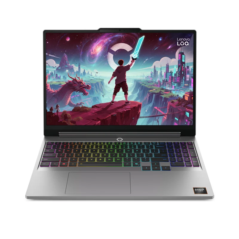 Lenovo LOQ 15AHP11 AMD Ryzen™ 7 250 Computer portatile 38,9 cm (15.3") WUXGA 16 GB DDR5-SDRAM 512 GB SSD NVIDIA GeForce RTX 5050 Wi-Fi 6 (802.11ax) Windows 11 Home Italiano Grigio