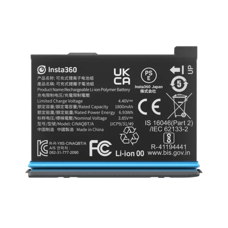 Insta360 X3 Batteria Originale da 1800 mAh