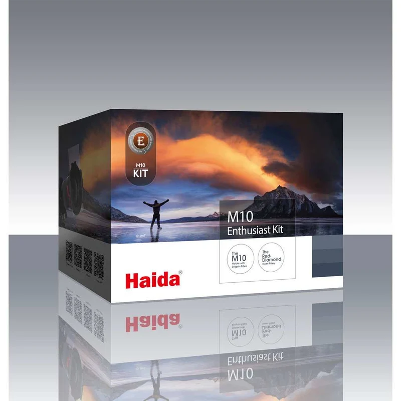 Haida M10 Enthusiast Kit Holder + Drop-In Polarizzatore + Anelli + 2x Filtri a Lastra Red Diamond (Medium ND8 + ND1000) + Bors