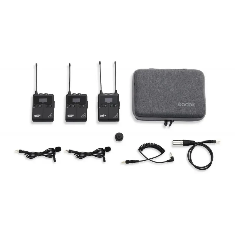 Godox WMicS1 Kit 2 Sistema Microfonico UHF a 2 Canali