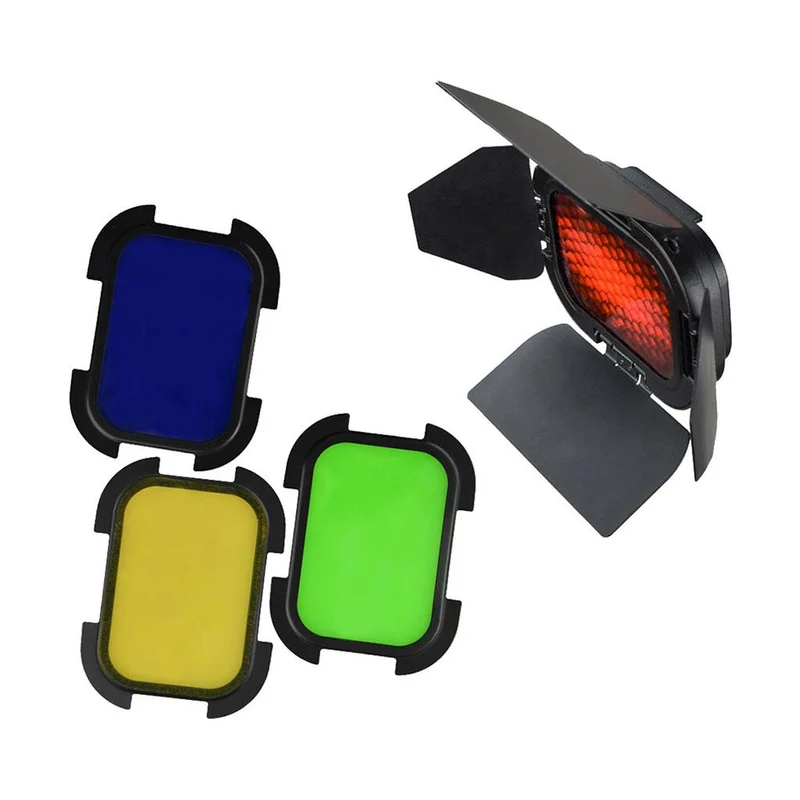 Godox BD-07 Kit Alette, Griglia e Gel per Flash AD200