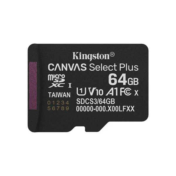 Kingston Technology 128GB microSDXC Canvas Select Plus Gen3 150MB/s A1 (Adattatore SD incluso)