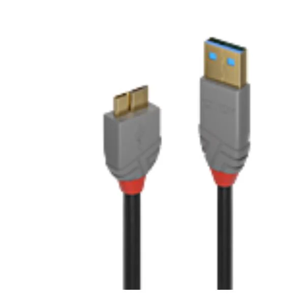 Lindy 36766 cavo USB USB 3.2 Gen 1 (3.1 Gen 1) 1 m USB A Micro-USB B Nero
