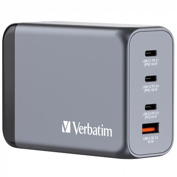 Verbatim GNC-240 Universale Nero, Grigio AC Ricarica rapida Interno