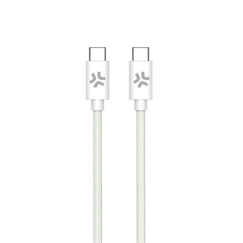 Celly USBCUSBCCOTTGN cavo USB 1,5 m USB C Verde, Bianco