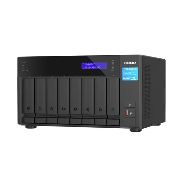 QNAP TVS-H874T-I7-32G server NAS e di archiviazione Tower Intel® Core™ i7 32 GB DDR4 0 TB QNAP QTS Nero
