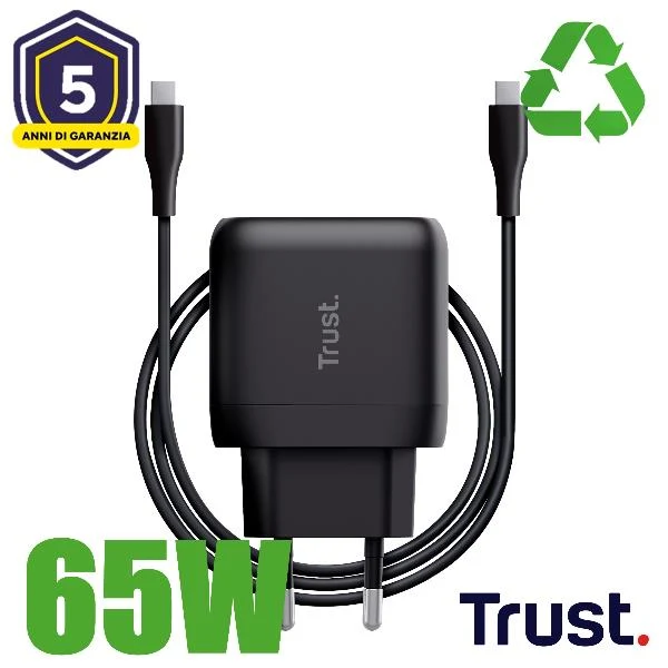 Trust Maxo 65W Universale Nero AC