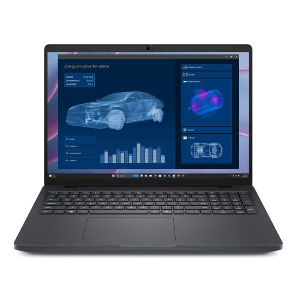 DELL Pro Max 16 MC16255 Copilot+ PC AMD Ryzen AI 7 PRO PRO 350 Workstation mobile 40,6 cm (16") Full HD+ 32 GB LPDDR5x-SDRAM 1 TB SSD NVIDIA RTX PRO 1000 Blackwell Wi-Fi 7 (802.11be) Windows 11 Pro Italiano Nero