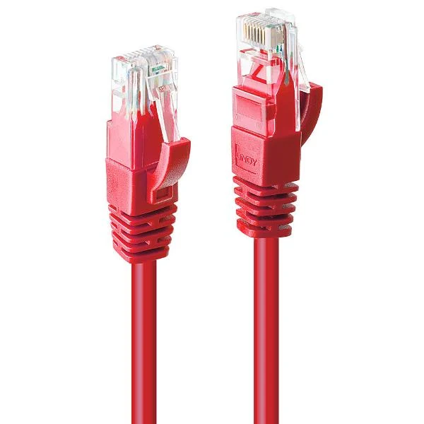 Lindy 48036 cavo di rete Rosso 7,5 m Cat6 U/UTP (UTP)