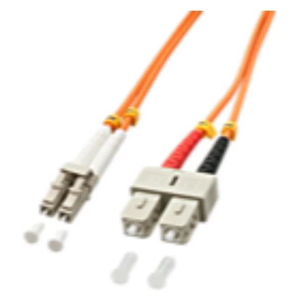 Lindy 1.0m OM2 LC - SC Duplex cavo InfiniBand e in fibra ottica 1 m Arancione