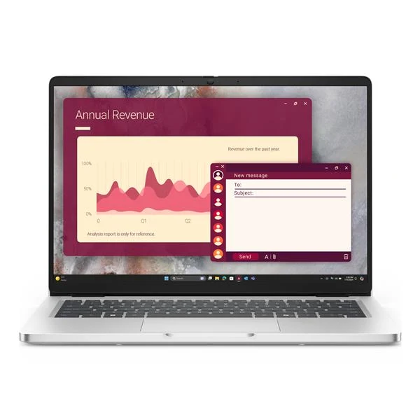 DELL Pro 14 PC14250 Intel Core Ultra 5 235U Computer portatile 35,6 cm (14") Full HD+ 16 GB DDR5-SDRAM 512 GB SSD Wi-Fi 6E (802.11ax) Windows 11 Pro Italiano Platino