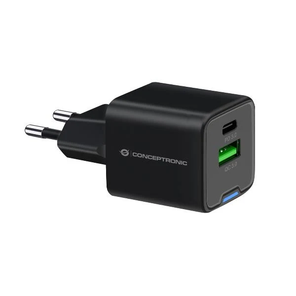 Conceptronic ALTHEA15B Caricabatterie per dispositivi mobili Universale Nero AC Ricarica rapida Interno