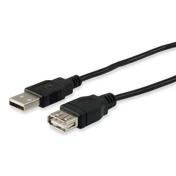 Equip 128852 Cavo di prolunga USB 2.0 Tipo A da maschio a femmina, 5,0 m, nero