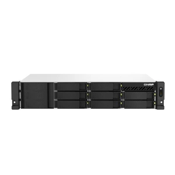 QNAP TS-873AEU-4G server NAS e di archiviazione Armadio (2U) Ryzen Embedded V1500B 4 GB DDR4 0 TB QuTS hero Nero