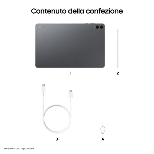 Samsung Galaxy Tab S11 Ultra, Tablet AI, Wi-Fi, Design Ultra-Sottile, Strumenti AI Multimodali, DeX, RAM 12GB, 256 GB, Batteria a Lunga Durata, Gray