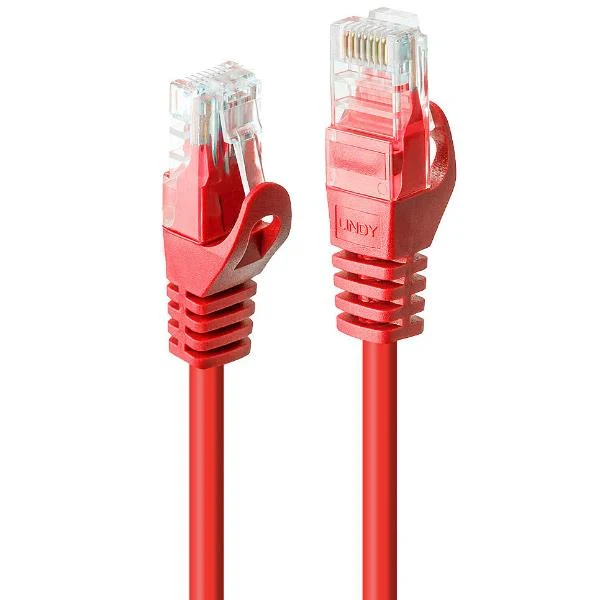 Lindy 48183 cavo di rete Rosso 2 m Cat6 U/UTP (UTP)
