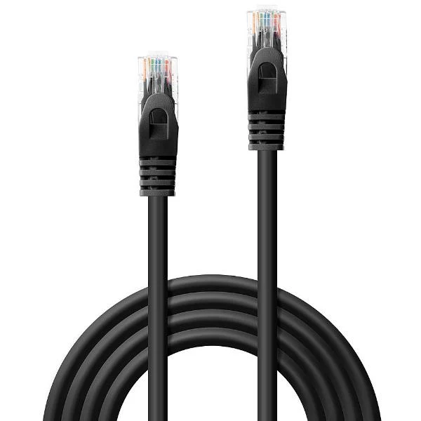 Lindy 48191 cavo di rete Nero 0,5 m Cat6 U/UTP (UTP)
