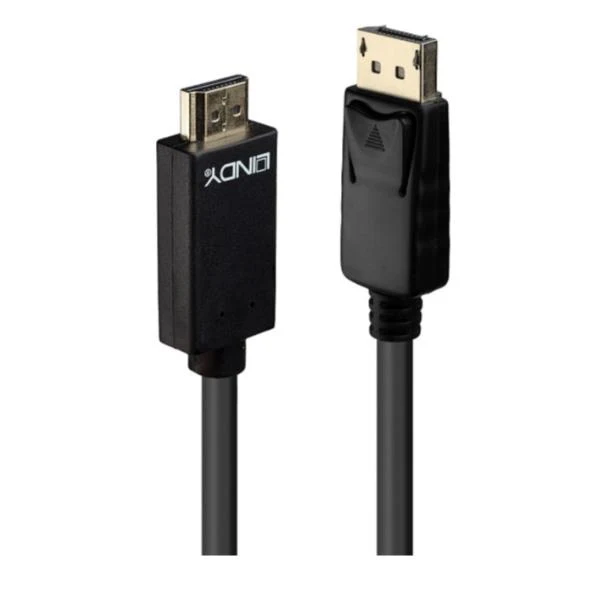 Lindy 36923 cavo e adattatore video 3 m DisplayPort HDMI tipo A (Standard) Nero