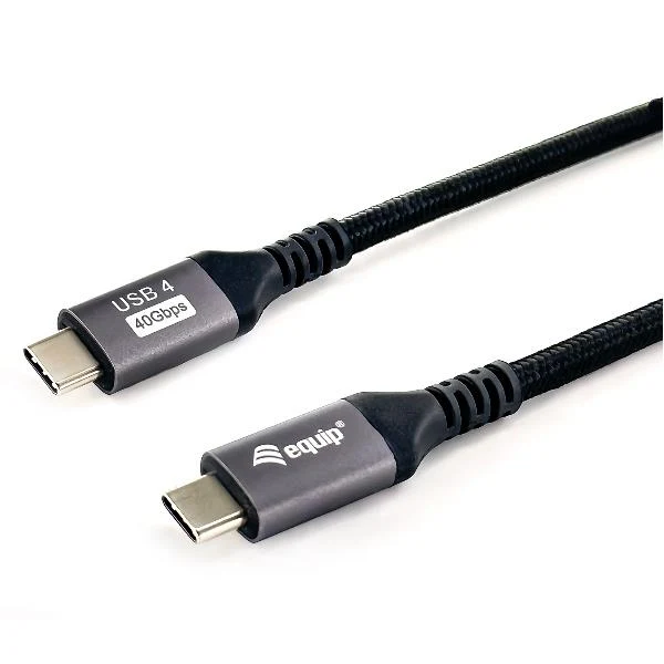 Equip 128383 Cavo USB 4 Gen 3 da C a C, M/M, 2,0 m, PD3.1 240W, 8K/60Hz, 40Gbps, nero